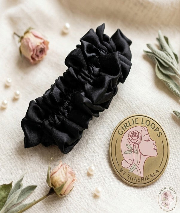 The Ruched Satin Scrunchie