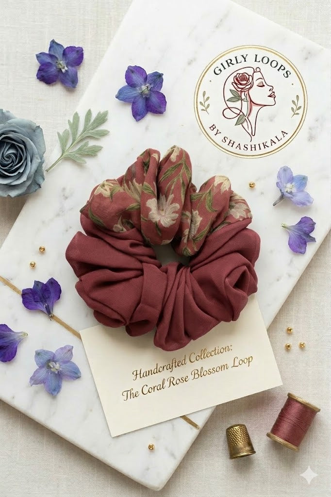 The Coral Rose Blossom Loop